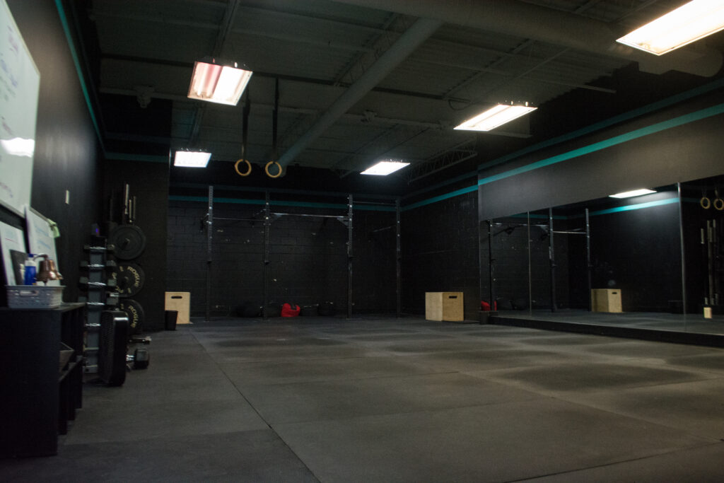 CrossFit room for 24 hour gym membership